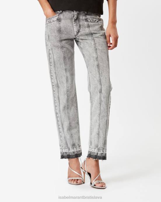 Isabel Marant ženy sulanoa slim džínsy V6XH552 oblečenie svetlo sivá