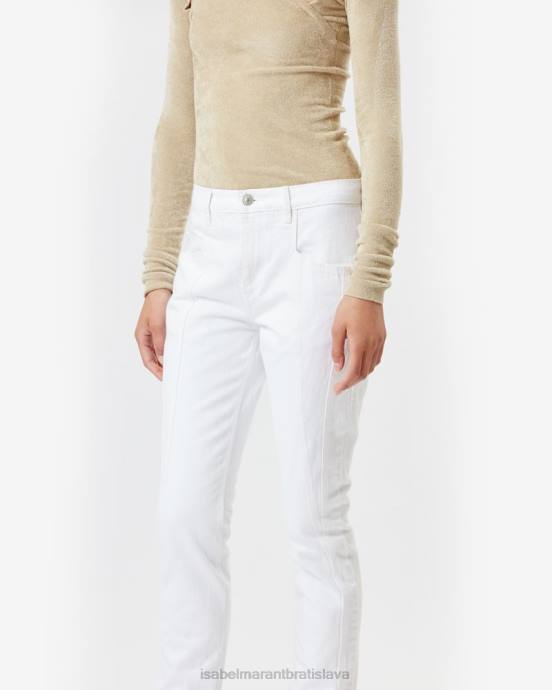 Isabel Marant ženy vikira slim džínsové nohavice V6XH241 oblečenie biely