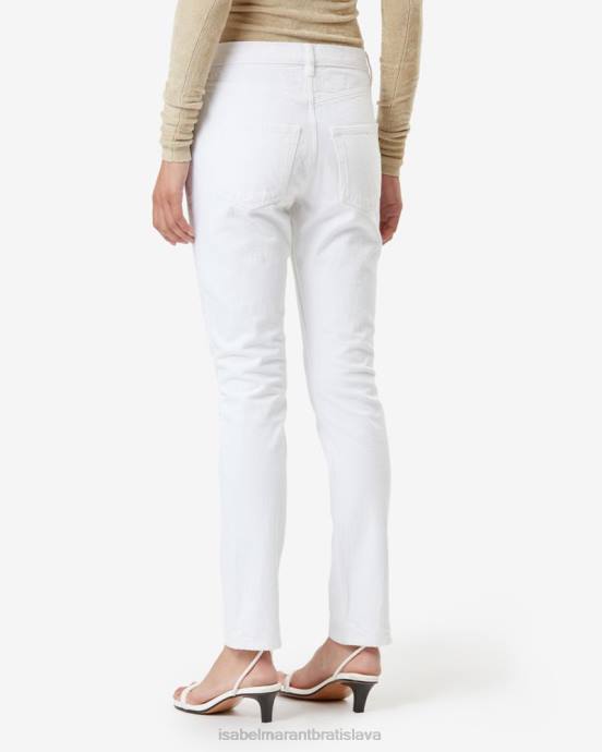Isabel Marant ženy vikira slim džínsové nohavice V6XH241 oblečenie biely