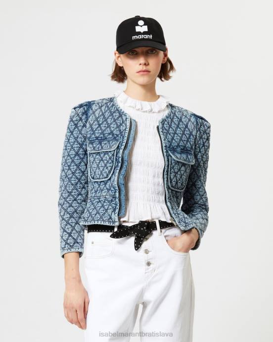 Isabel Marant ženy bavlnená bunda deliona V6XH346 oblečenie svetlo modrá