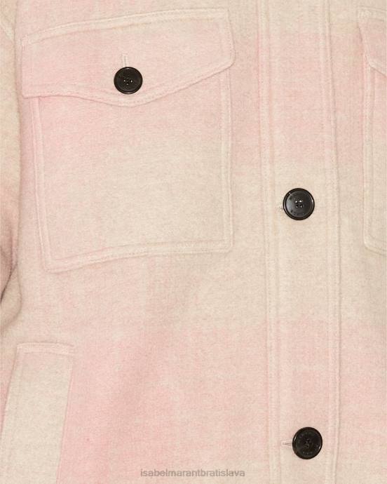 Isabel Marant ženy kabát montizi V6XH330 oblečenie svetlo ružová