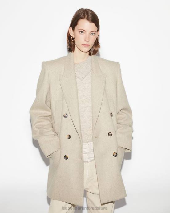 Isabel Marant ženy kabát z organickej vlny floyd V6XH44 oblečenie piesku
