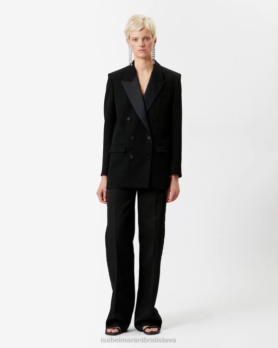 Isabel Marant ženy nevim dvojradova bunda V6XH45 oblečenie čierna