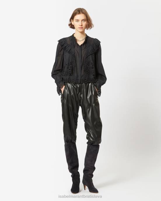 Isabel Marant ženy bavlnený top kelmon V6XH500 oblečenie čierna