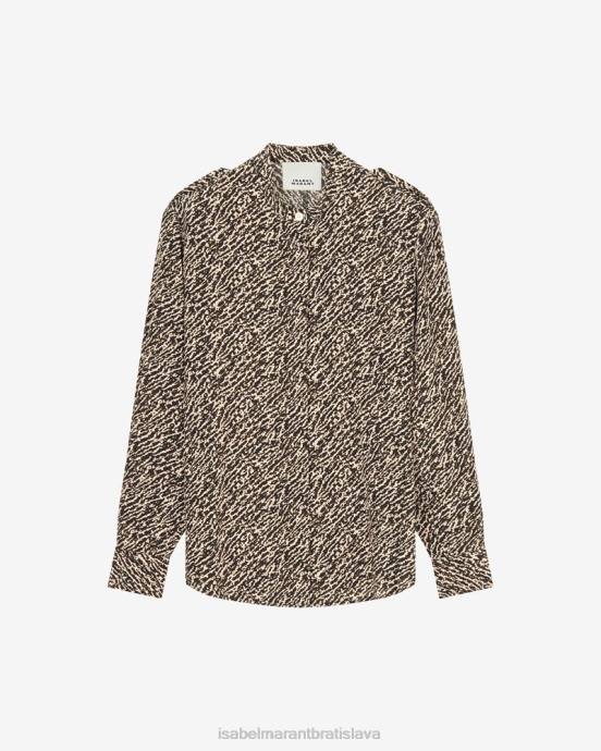 Isabel Marant ženy hodvábna košeľa ilda V6XH180 oblečenie čierna