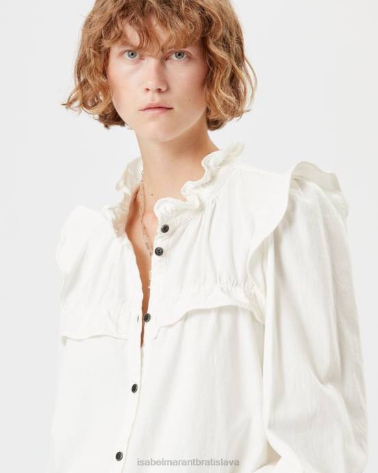 Isabel Marant ženy idety chambrey košeľa V6XH535 oblečenie biely