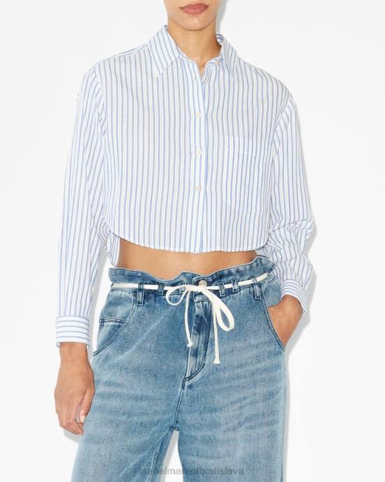 Isabel Marant ženy košeľa eliora V6XH522 oblečenie azúrový