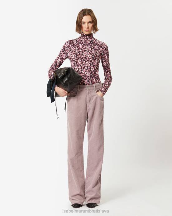 Isabel Marant ženy lou top V6XH473 oblečenie polnočná/ružová