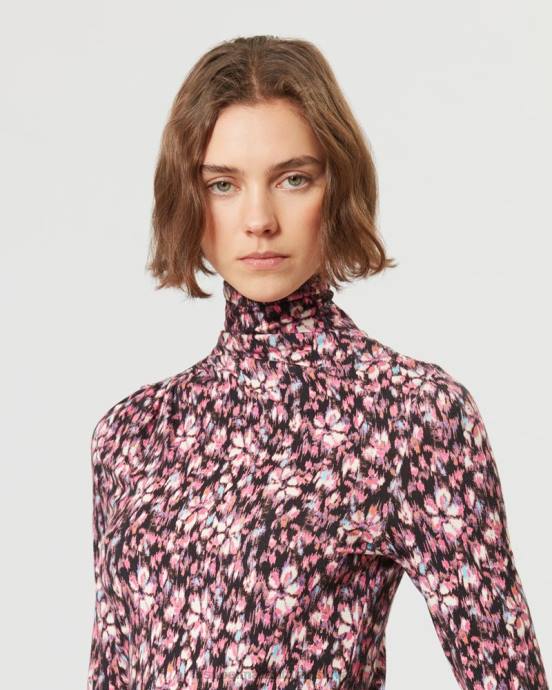 Isabel Marant ženy lou top V6XH473 oblečenie polnočná/ružová