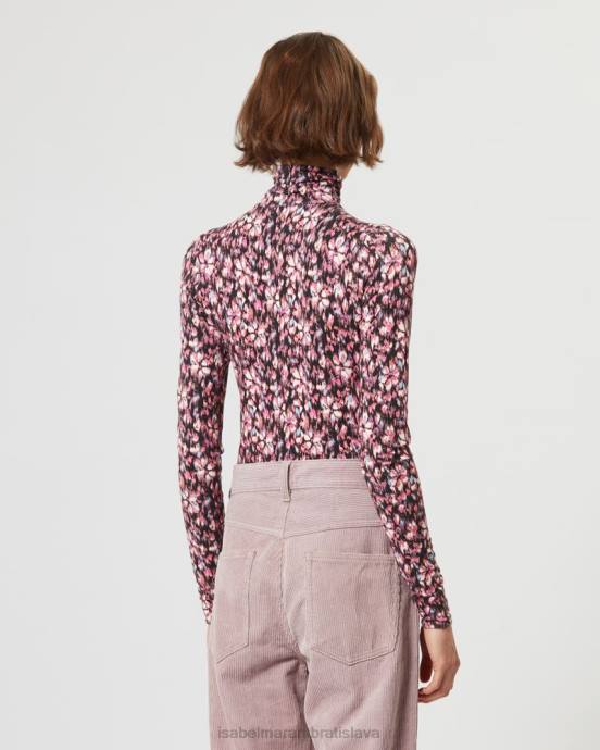 Isabel Marant ženy lou top V6XH473 oblečenie polnočná/ružová