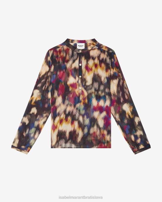 Isabel Marant ženy maria top V6XH523 oblečenie okrová/čierna