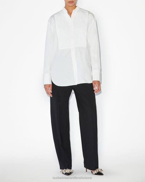 Isabel Marant ženy ramseyho košeľa V6XH194 oblečenie biely