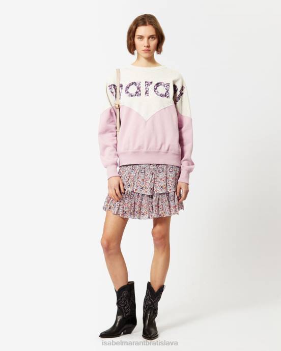 Isabel Marant ženy Houston dvojfarebná ''marant'' mikina V6XH383 oblečenie svetlo ružová