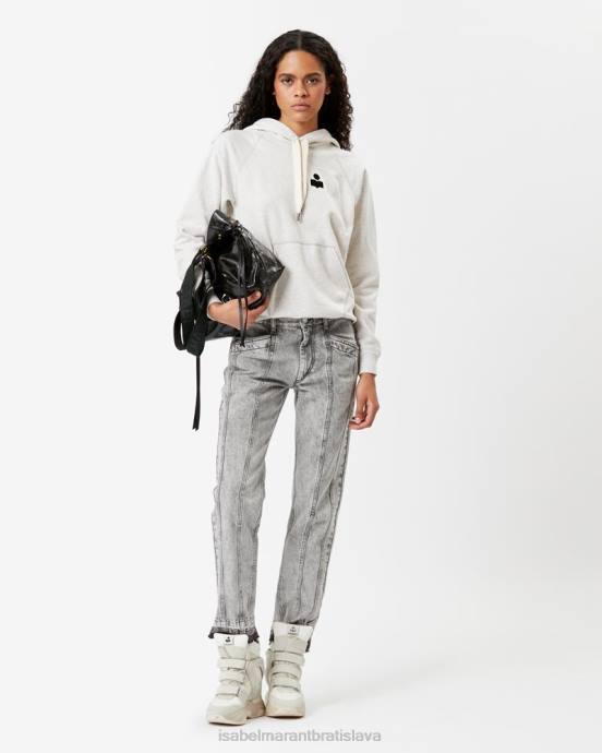 Isabel Marant ženy malibu mikina s kapucňou V6XH411 oblečenie ecru