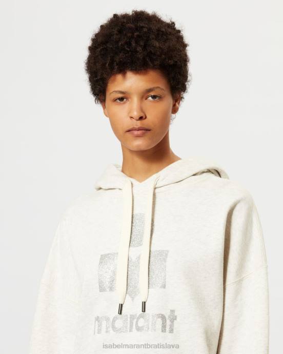 Isabel Marant ženy mansel oversized mikina s kapucňou V6XH387 oblečenie ecru
