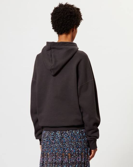 Isabel Marant ženy mansel oversized mikina s kapucňou V6XH388 oblečenie vyblednutá noc/ružová