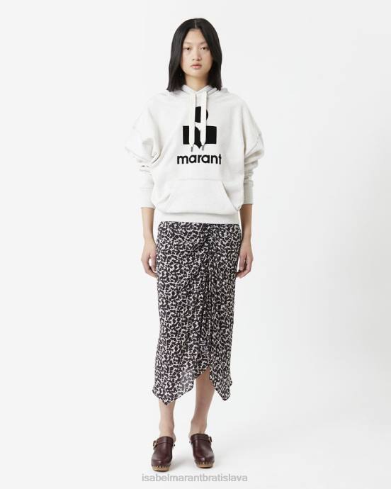 Isabel Marant ženy mansel oversized mikina s kapucňou V6XH391 oblečenie ecru
