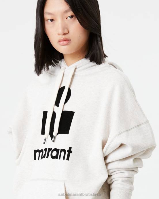 Isabel Marant ženy mansel oversized mikina s kapucňou V6XH391 oblečenie ecru