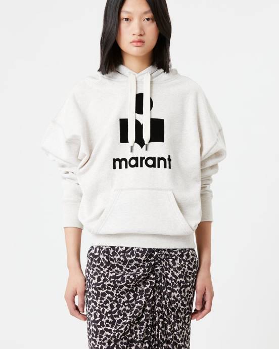 Isabel Marant ženy mansel oversized mikina s kapucňou V6XH391 oblečenie ecru