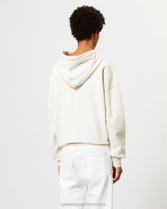 Isabel Marant ženy mansel oversized mikina s kapucňou V6XH392 oblečenie ecru/červená