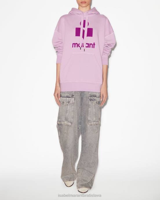 Isabel Marant ženy mansel oversized mikina s kapucňou V6XH393 oblečenie lila/fialová