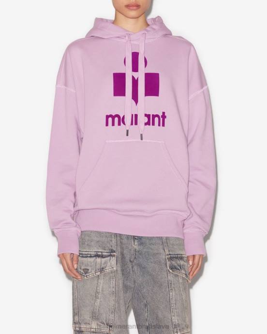 Isabel Marant ženy mansel oversized mikina s kapucňou V6XH393 oblečenie lila/fialová