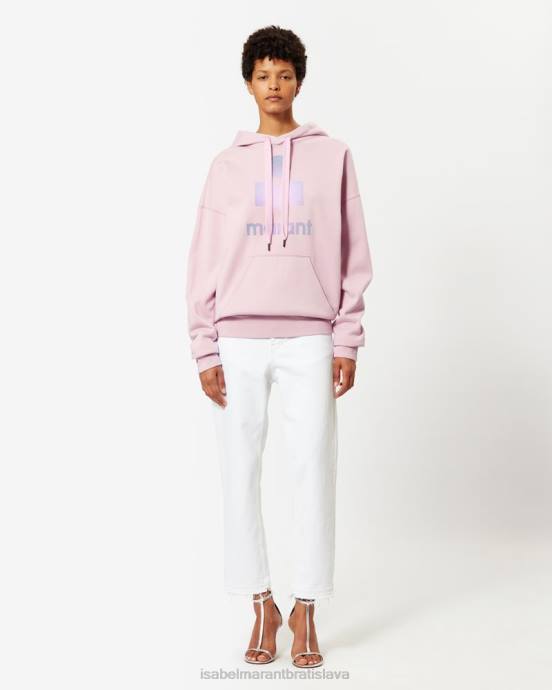 Isabel Marant ženy mansel oversized mikina s kapucňou V6XH394 oblečenie svetlo ružová