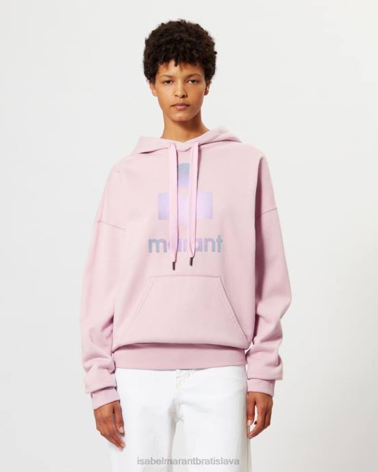 Isabel Marant ženy mansel oversized mikina s kapucňou V6XH394 oblečenie svetlo ružová