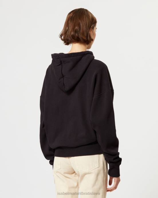 Isabel Marant ženy mansel oversized mikina s kapucňou V6XH396 oblečenie vyblednutá čierna