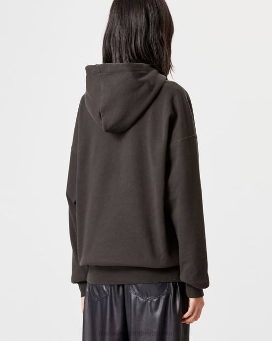 Isabel Marant ženy mansel oversized mikina s logom V6XH389 oblečenie vyblednutá čierna