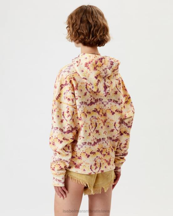 Isabel Marant ženy mansel oversized mikina s potlačou V6XH416 oblečenie žltá