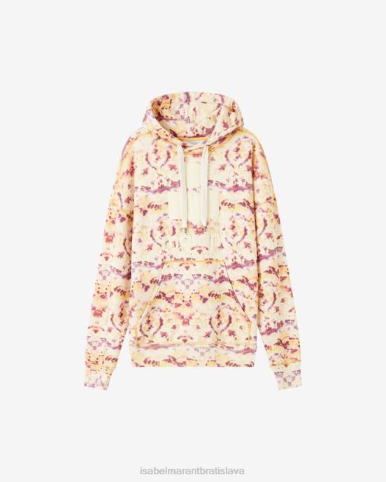 Isabel Marant ženy mansel oversized mikina s potlačou V6XH416 oblečenie žltá
