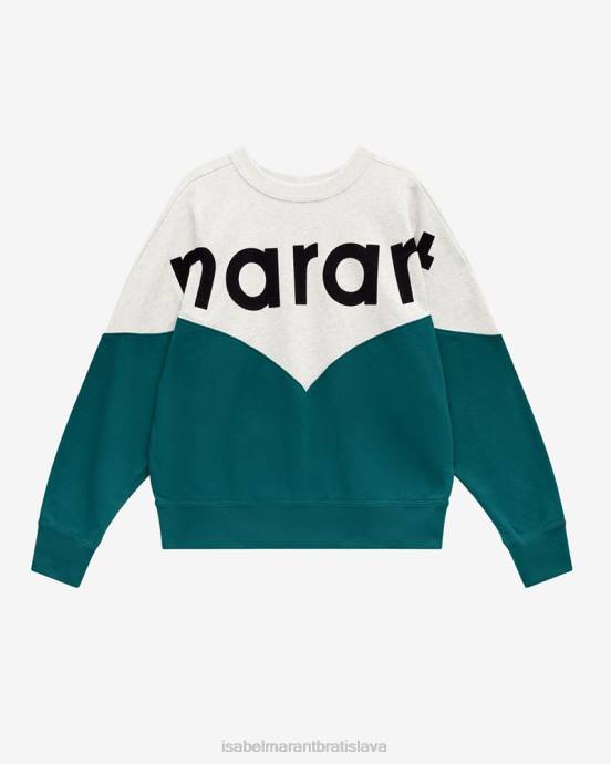 Isabel Marant ženy mikina houston two tone ''marant'' V6XH382 oblečenie modrozelený