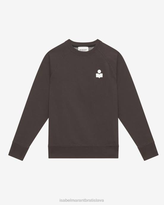 Isabel Marant ženy mikina s logom milla V6XH405 oblečenie vyblednutá čierna/ecru
