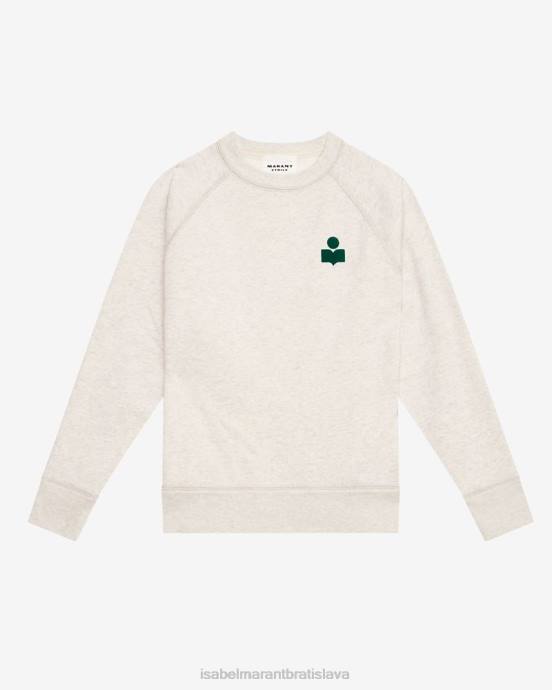 Isabel Marant ženy mikina s logom milla V6XH413 oblečenie smaragd/ecru