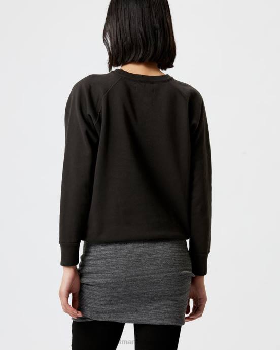 Isabel Marant ženy mikina s logom milly V6XH378 oblečenie vyblednutá čierna