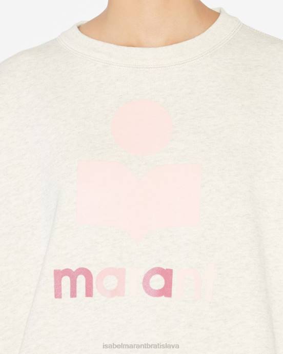 Isabel Marant ženy mikina s logom mindy V6XH384 oblečenie ecru