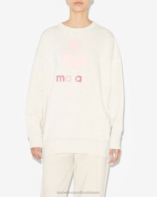 Isabel Marant ženy mikina s logom mindy V6XH384 oblečenie ecru