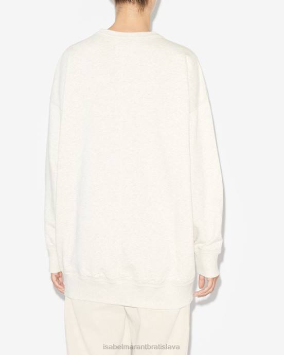 Isabel Marant ženy mikina s logom mindy V6XH384 oblečenie ecru