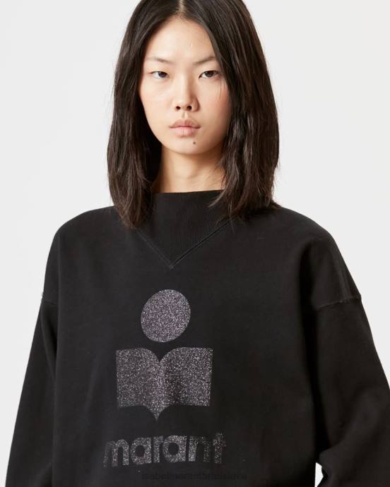 Isabel Marant ženy mikina s logom moby V6XH364 oblečenie čierna