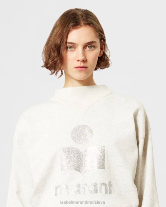 Isabel Marant ženy mikina s logom moby V6XH365 oblečenie ecru