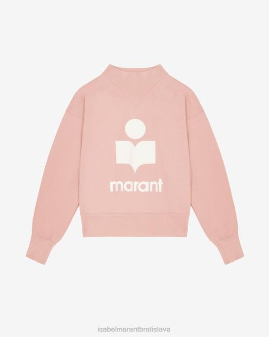 Isabel Marant ženy mikina s logom moby V6XH372 oblečenie svetlo ružová