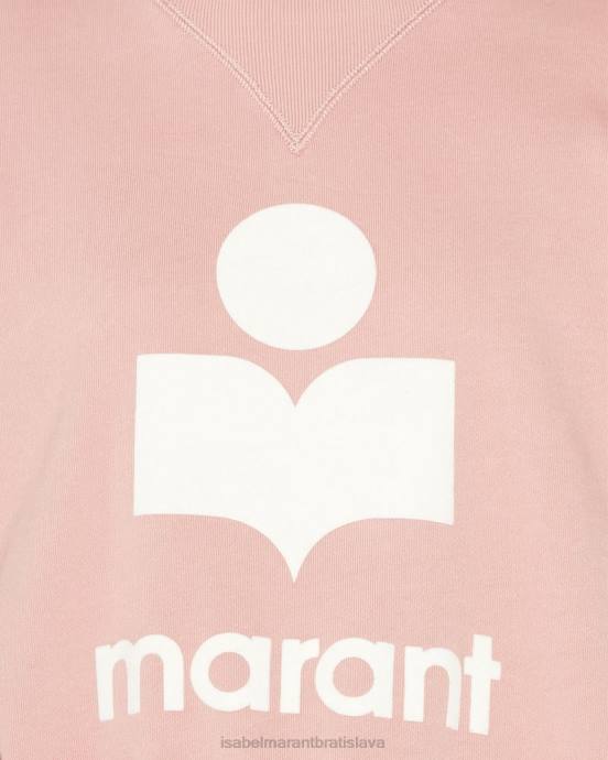 Isabel Marant ženy mikina s logom moby V6XH372 oblečenie svetlo ružová