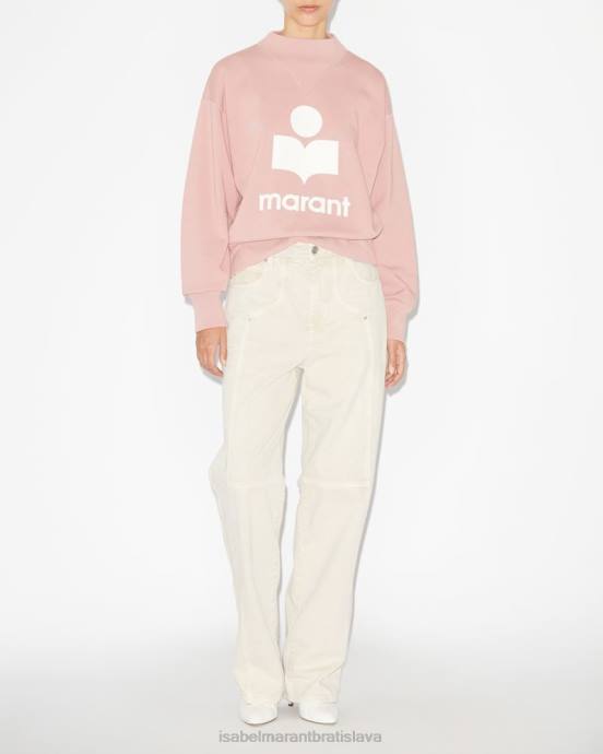 Isabel Marant ženy mikina s logom moby V6XH372 oblečenie svetlo ružová