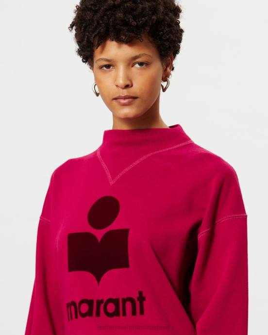 Isabel Marant ženy mikina s logom moby V6XH374 oblečenie malina/bordová
