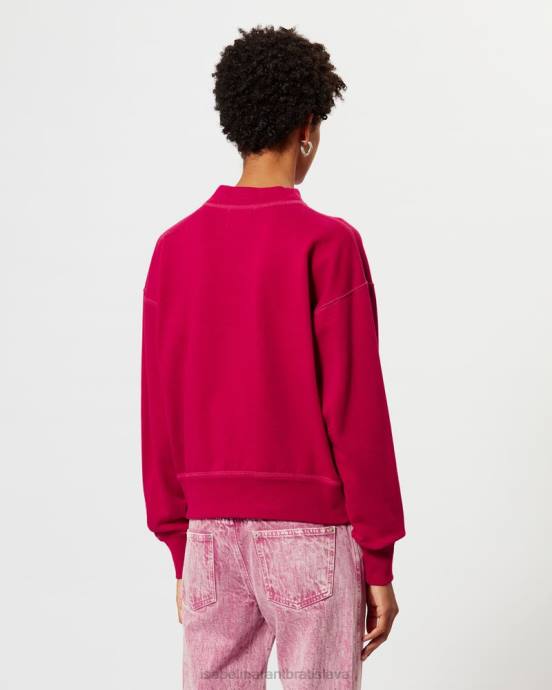 Isabel Marant ženy mikina s logom moby V6XH374 oblečenie malina/bordová