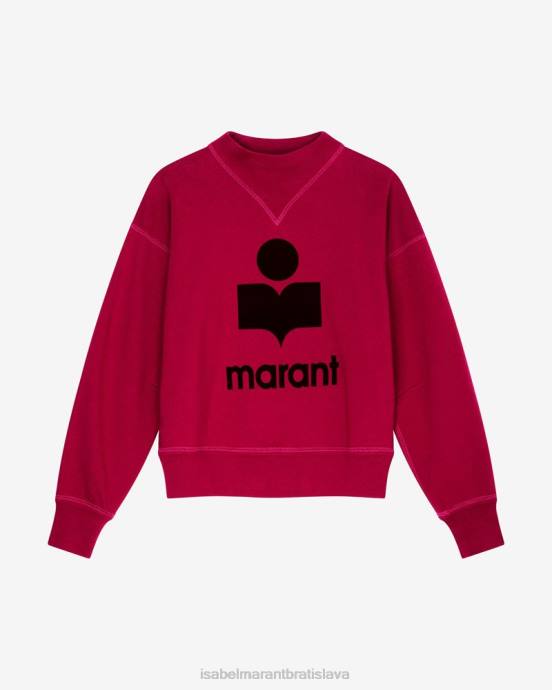 Isabel Marant ženy mikina s logom moby V6XH374 oblečenie malina/bordová