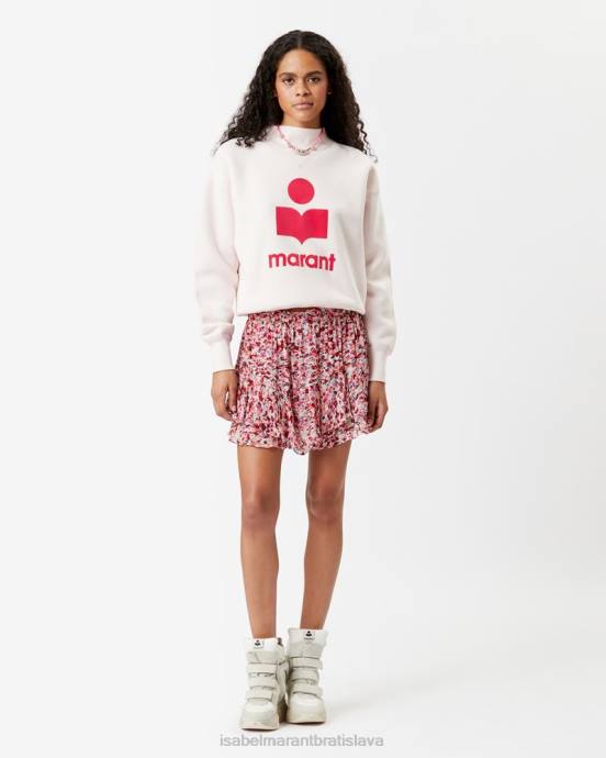 Isabel Marant ženy mikina s logom moby V6XH375 oblečenie ecru/červená