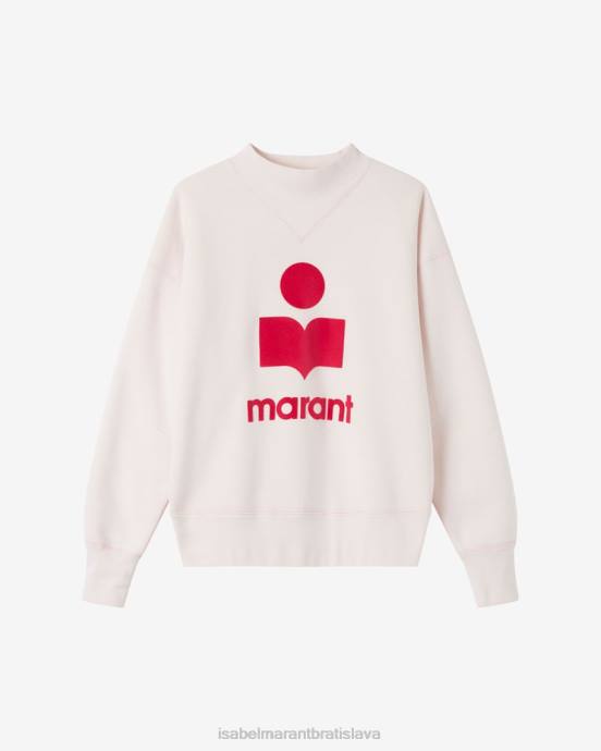 Isabel Marant ženy mikina s logom moby V6XH375 oblečenie ecru/červená