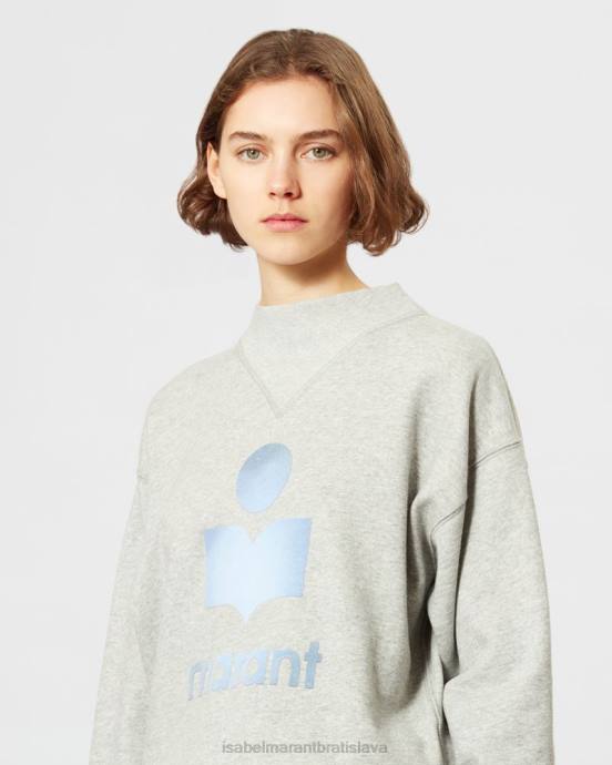 Isabel Marant ženy mikina s logom moby V6XH377 oblečenie sivá